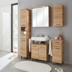 Верхний шкаф в ванную 919 дуб цена и информация | Шкафчики для ванной | kaup24.ee