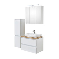Высокий шкаф в ванную 360 белый глянцевый цена и информация | Шкафчики для ванной | kaup24.ee