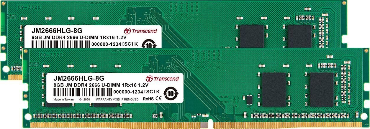 Transcend JM2666HLG-16GK цена и информация | Operatiivmälu (RAM) | kaup24.ee