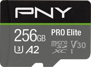 MicroSDXC PNY P-SDU256V32100PRO-GE 256GB hind ja info | Mobiiltelefonide mälukaardid | kaup24.ee