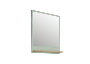 Зеркало для ванной с полкой 09 шалфейно-зеленый / дуб цена и информация | Зеркала | kaup24.ee