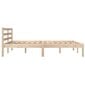 810410 vidaXL Bed Frame Solid Wood Pine 140 x 190 cm hind ja info | Voodid | kaup24.ee