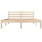 810410 vidaXL Bed Frame Solid Wood Pine 140 x 190 cm цена и информация | Voodid | kaup24.ee