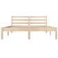 810410 vidaXL Bed Frame Solid Wood Pine 140 x 190 cm hind ja info | Voodid | kaup24.ee