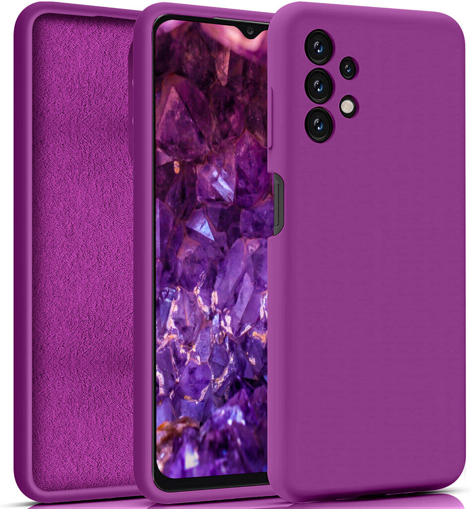 Silikoonist ümbris Samsung Galaxy A13/A13 4G SoundBerry (real liquide silicone - Easy Clean), purple- Maroon цена и информация | Telefoni kaaned, ümbrised | kaup24.ee