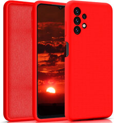 Silikoonist ümbris Samsung Galaxy A13/A13 4G SoundBerry (real liquide silicone - Easy Clean),punane - Red Sunset hind ja info | Telefoni kaaned, ümbrised | kaup24.ee
