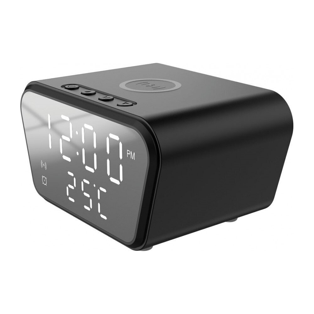 Rebeltec QI 10W W500 wireless charger with alarm clock hind ja info | Mobiiltelefonide laadijad | kaup24.ee