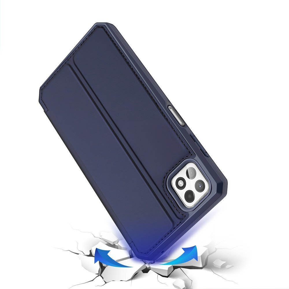 Telefoniümbris Dux Ducis Skin X Bookcase, telefonile Samsung Galaxy A22 5G, sinine цена и информация | Telefoni kaaned, ümbrised | kaup24.ee