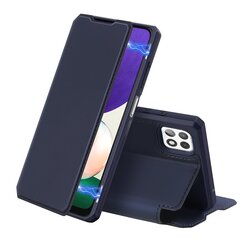 Telefoniümbris Dux Ducis Skin X Bookcase, telefonile Samsung Galaxy A22 5G, sinine hind ja info | Telefoni kaaned, ümbrised | kaup24.ee