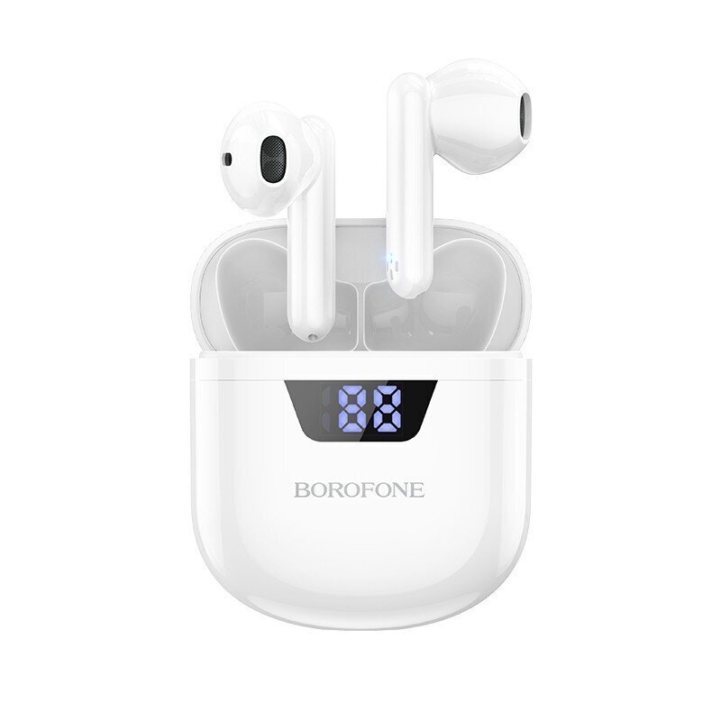 Kõrvaklapid Borofone TWS Bluetooth BW05 Pure Tone, valge цена и информация | Kõrvaklapid | kaup24.ee