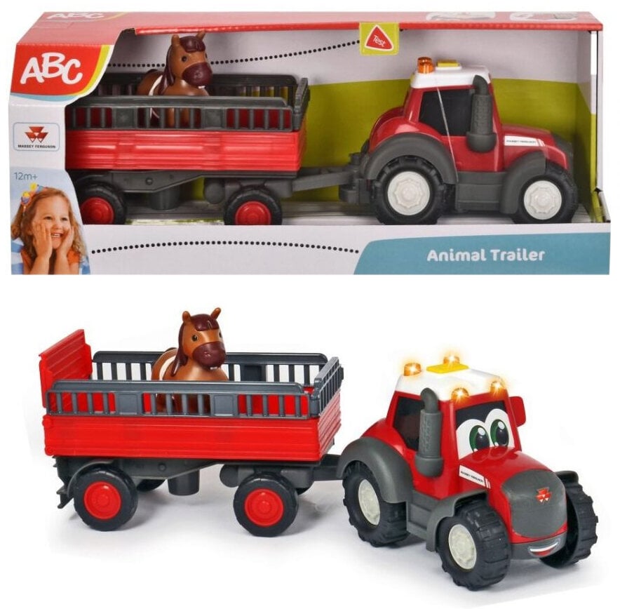 Traktor Fendt haagise ja hobusega цена и информация | Poiste mänguasjad | kaup24.ee