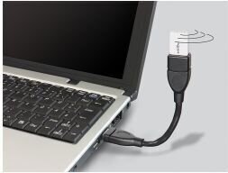 Adapter Delock USB-A, 0,15m 83497 hind ja info | USB jagajad, adapterid | kaup24.ee
