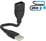 Adapter Delock USB-A, 0,15m 83497 hind ja info | USB jagajad, adapterid | kaup24.ee