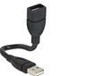 Adapter Delock USB-A, 0,15m 83497 цена и информация | USB jagajad, adapterid | kaup24.ee