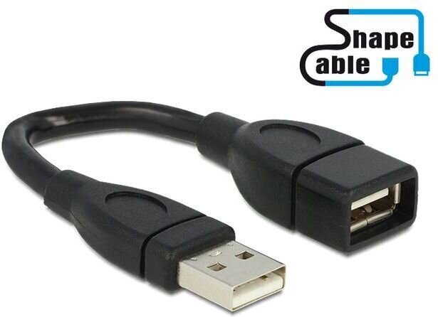 Adapter Delock USB-A, 0,15m 83497 hind ja info | USB jagajad, adapterid | kaup24.ee