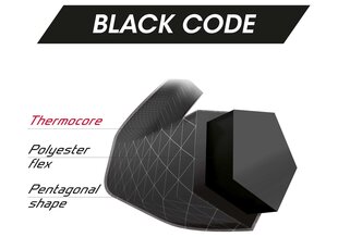 Tennisereketi stringid Tecnifibre Black Code 200 m, 1,18 mm, must värv цена и информация | Товары для большого тенниса | kaup24.ee