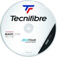 Tennisereketi stringid Tecnifibre Black Code 200 m, 1,18 mm, must värv