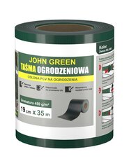 Aia lint 19 cm x 35 m + 20 klambrit, roheline hind ja info | Aiad ja tarvikud | kaup24.ee