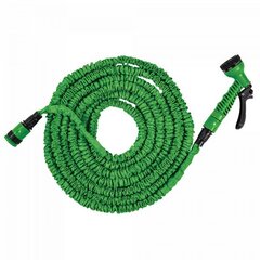 Veniv aiavoolik koos otsikuga Bradas Trick Hose 15m-45m, roheline hind ja info | Kastekannud, voolikud, niisutus | kaup24.ee