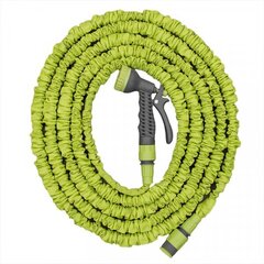 Veniv aiavoolik koos otsikuga Bradas Trick Hose 7,5m-22m, roheline hind ja info | Kastekannud, voolikud, niisutus | kaup24.ee