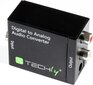 Helisignaali muundur Techly Toslink SPDIF koaksiaalne analoog RCA L / R цена и информация | USB jagajad, adapterid | kaup24.ee