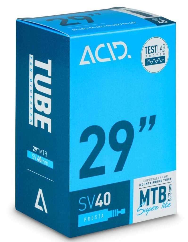 Jalgratta sisekumm ACID 29" MTB Super Lite SV 40mm 50/62-622 hind ja info | Jalgratta sisekummid ja rehvid | kaup24.ee