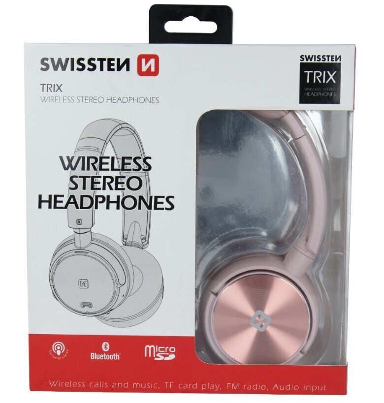 Swissten Trix Bluetooth AUX MicroSD FM цена и информация | Kõrvaklapid | kaup24.ee