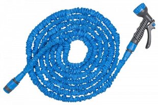 Veniv aiavoolik koos koos otsikuga Bradas Trick Hose 7,5m-22m, sinine hind ja info | Kastekannud, voolikud, niisutus | kaup24.ee