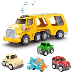 Puksiir koos inertsete masinate ja lennukiga hind ja info | Poiste mänguasjad | kaup24.ee