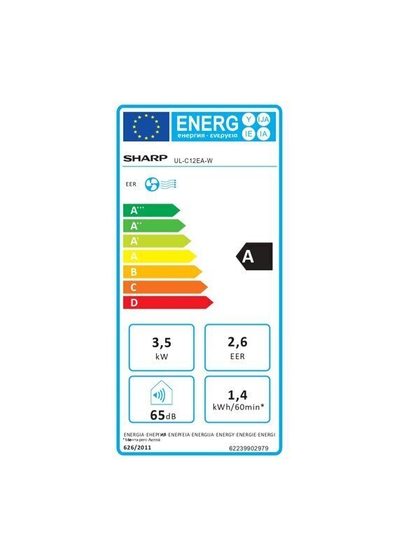 Mobiilne konditsioneer Sharp Air UL-C12EA-W, 3.52kW hind ja info | Õhksoojuspumbad, konditsioneerid | kaup24.ee