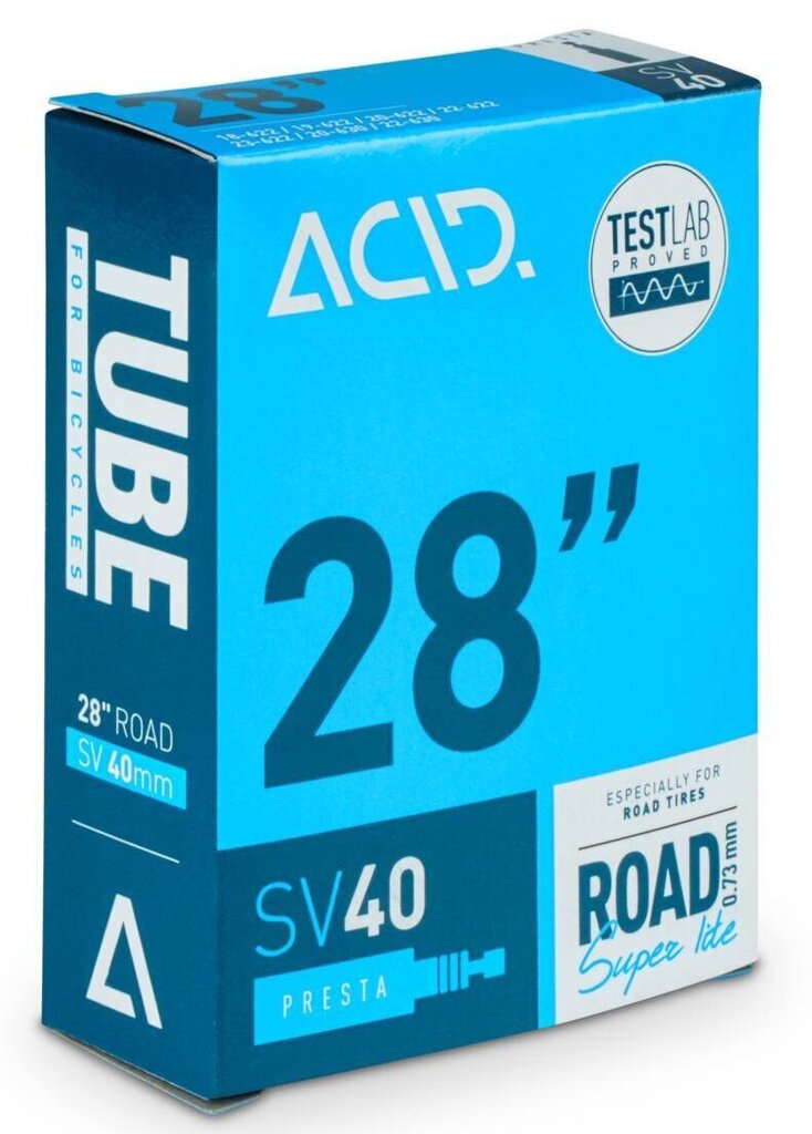 Jalgratta sisekumm ACID 28" Road Super Lite SV 40 mm 18/23-622/630 цена и информация | Jalgratta sisekummid ja rehvid | kaup24.ee