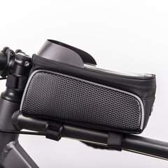 Waterproof bike frame bag with shielded phone holder Model02 black hind ja info | Mobiiltelefonide hoidjad | kaup24.ee