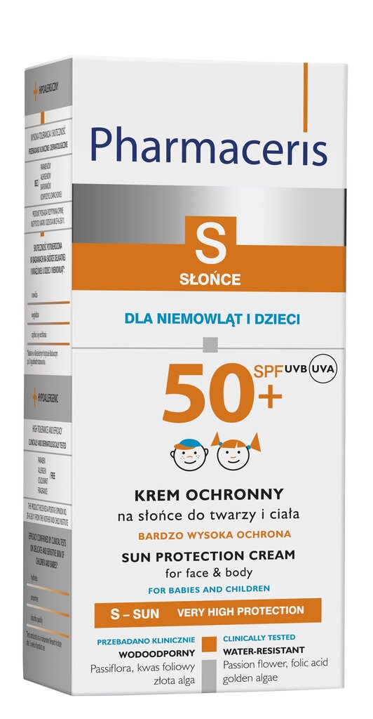 Päikesekaitsekreem lastele Pharmaceris S SPF50+, 125 ml цена и информация | Päikesekreemid | kaup24.ee