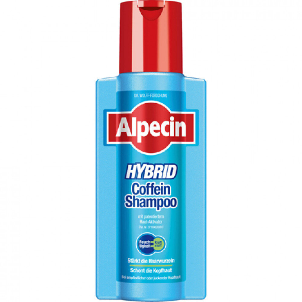 Tundlikule või sügelevale peanahale Alpecin Shampoo Hybrid Caffeine, 250 ml hind ja info | Šampoonid | kaup24.ee