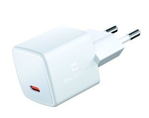 Swissten GaN Mini, USB-C 25W PD цена и информация | Зарядные устройства для телефонов | kaup24.ee