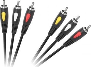 Cabletech KPO4002, RCA, 3 м цена и информация | Кабели и провода | kaup24.ee