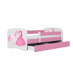 Lastevoodi koos madratsiga Kocot Kids Babydreams, 70x140 cm, roosa цена и информация | Детские кровати | kaup24.ee