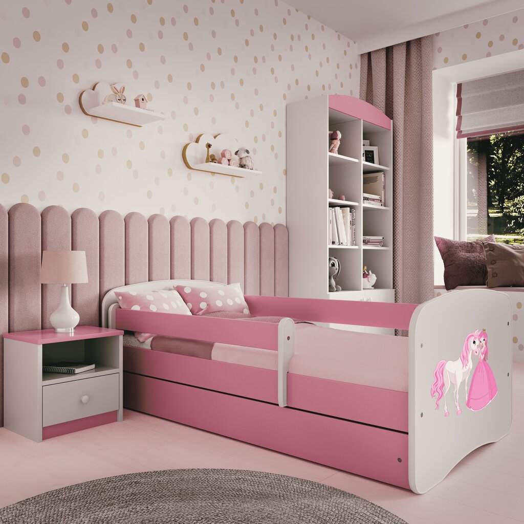 Lastevoodi Kocot Kids Babydreams, 80x180 cm, roosa hind ja info | Lastevoodid | kaup24.ee