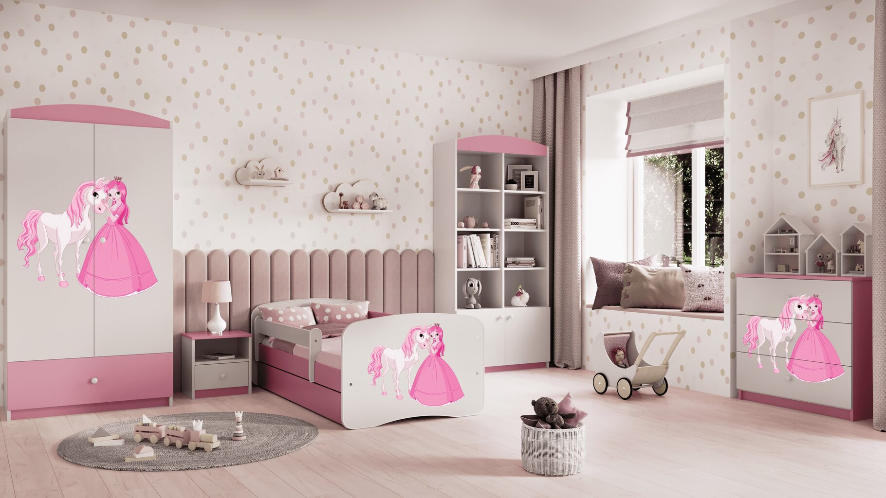 Lastevoodi Kocot Kids Babydreams, 70x140 cm, roosa hind ja info | Lastevoodid | kaup24.ee