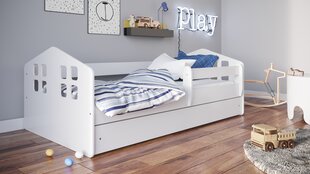 Детская кровать с матрасом Kocot Kids Kacper, 80x140 см, белая цена и информация | Детские кровати | kaup24.ee