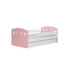 Детская кровать Kocot Kids Julia, 80x140 см, розовый/белый цвет цена и информация | Детские кровати | kaup24.ee