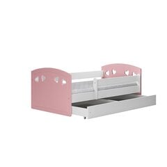 Детская кровать с матрасом Kocot Kids Julia, 80x180 см, розовый/белый цвет цена и информация | Детские кровати | kaup24.ee