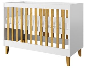 Детская кроватка Kocot Kids Kubi, 60x120 см, белый цвет цена и информация | Детские кроватки | kaup24.ee