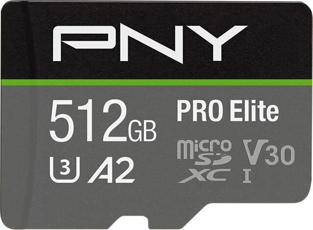 MicroSDXC PNY P-SDUX512U3100PRO-GE 512GB цена и информация | Fotoaparaatide mälukaardid | kaup24.ee