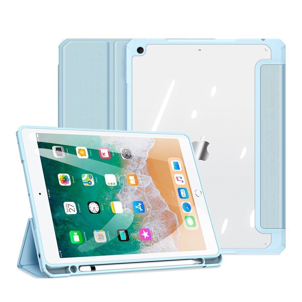 Dux Ducis Toby Smart Cover iPad 9.7'' 2018/iPad 9.7'' 2017 jaoks, sinine hind ja info | Tahvelarvuti kaaned ja kotid | kaup24.ee