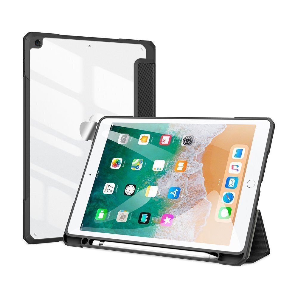Dux Ducis Toby Smart Cover iPad 9.7'' 2018/iPad 9.7'' 2017 jaoks, must цена и информация | Tahvelarvuti kaaned ja kotid | kaup24.ee