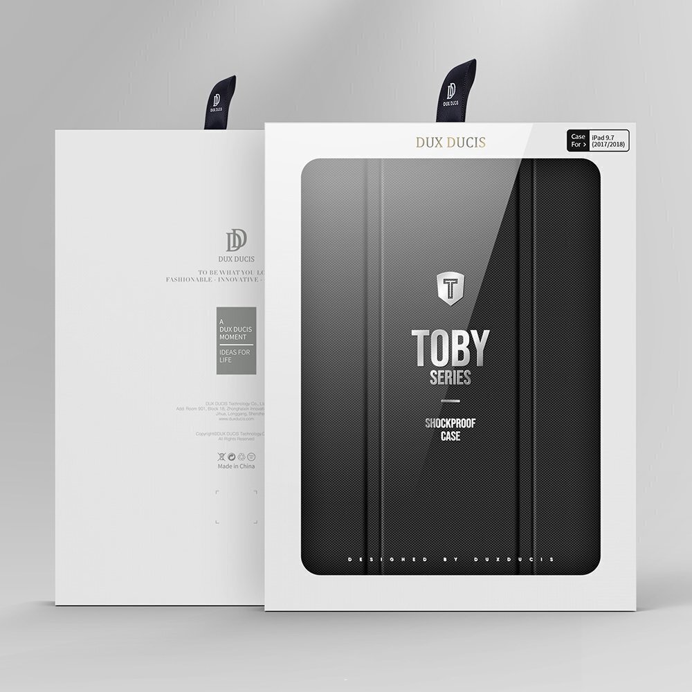 Dux Ducis Toby Smart Cover iPad 9.7'' 2018/iPad 9.7'' 2017 jaoks, must цена и информация | Tahvelarvuti kaaned ja kotid | kaup24.ee