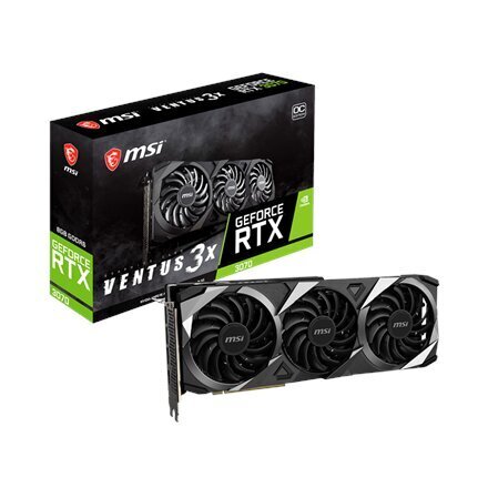 MSI GeForce RTX 3070 Ventus 3X 8G OC LHR NVIDIA hind ja info | Videokaardid (GPU) | kaup24.ee