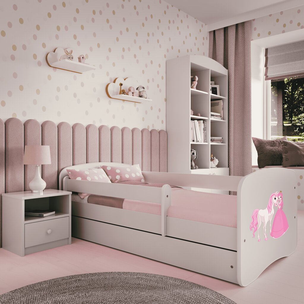 Lastevoodi koos madratsiga Kocot Kids Babydreams, 80x180 cm, valge hind ja info | Lastevoodid | kaup24.ee