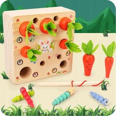 Montessori puidust kalapüügimäng цена и информация | Развивающие игрушки | kaup24.ee